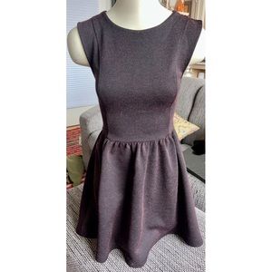Frenchi, Anthropologie, Sht-slv Maroon Dress, Sz Xs